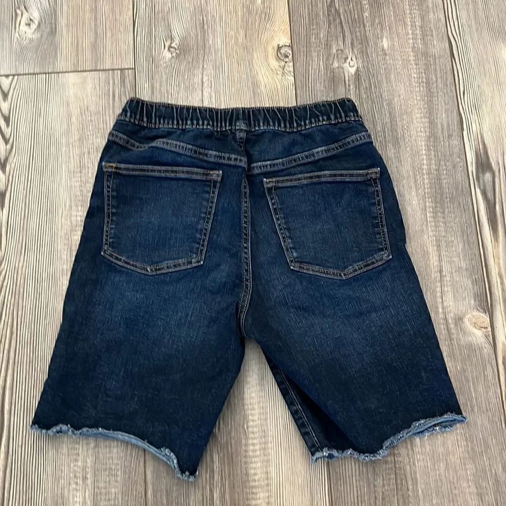 Old Navy Karate Slim Boys Denim Shorts With Raw Hem